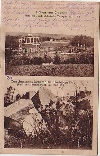 38841 Feldpost Ak hauteurs de Craonne 1916