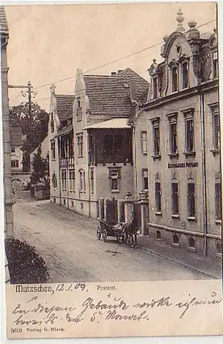 38836 Ak Mutzschen kaiserliches Postamt 1909