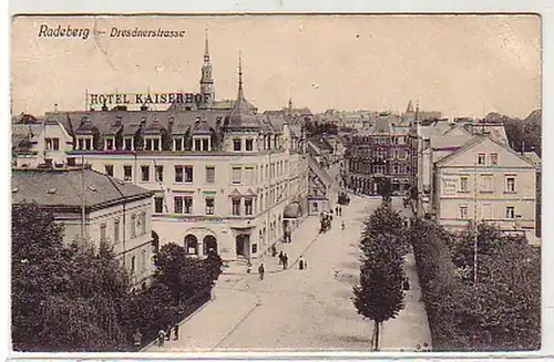 38832 Ak Radeberg Dresdnerstraße Hotel Kaiserhof 1933