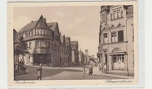 38795 Ak Zeulenroda Schopperstraße um 1920