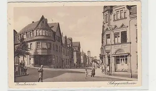 38795 Ak Zeulenroda Schopperstraße vers 1920