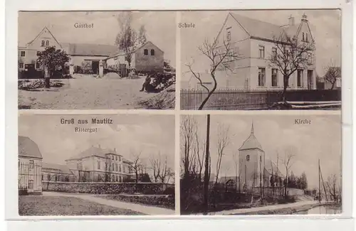 38783 Mehrbild Ak Gruß aus Mautitz Gasthof usw. 1914