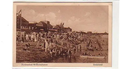 38734 Ak Mer du Nordbad Wilhelmshaven Plage du sud 1931