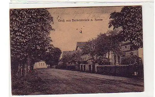 38712 Ak Gruß aus Berkenbrück an der Spree 1922
