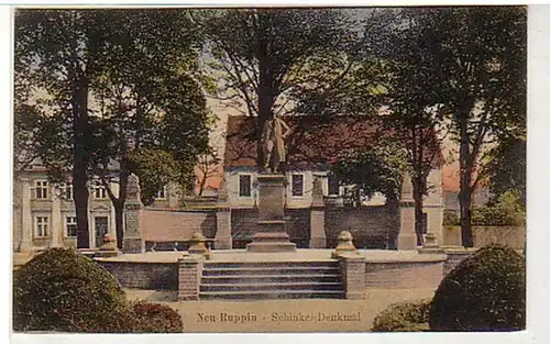 38711 Ak Nouveau monument à la Ruppin Schinkel vers 1910