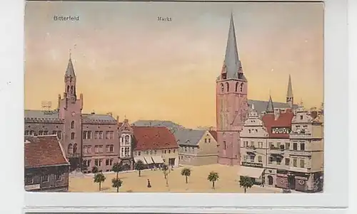 3870 Feldpost Ak Bitterfeld Markt 1916
