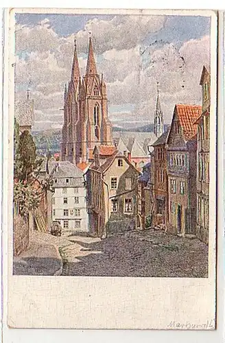 38696 Ak Marburg Lahn am Rouge Graben 1928