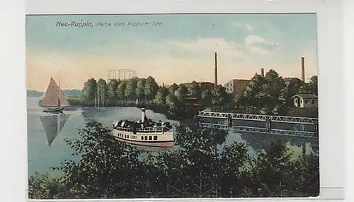 38645 Ak Neu Ruppin Partie du lac Rupin vers 1910