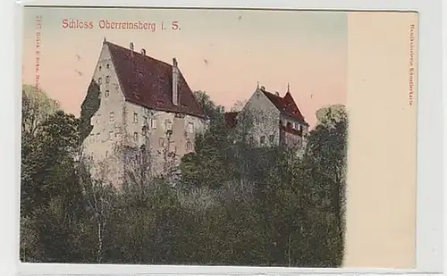 38637 Ak Schloss Oberreinsberg en Saxe vers 1910