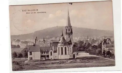 38627 Ak Bad Nauheim Vue sur le mont de la Caroube 1914