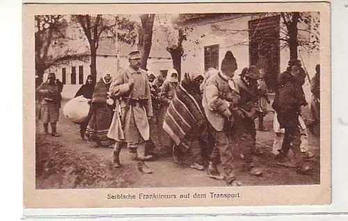 38610 Ak Serbe Franktireurs sur le transport 1915