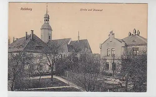38609 Ak Radeburg Kirche und Diaconat um 1910