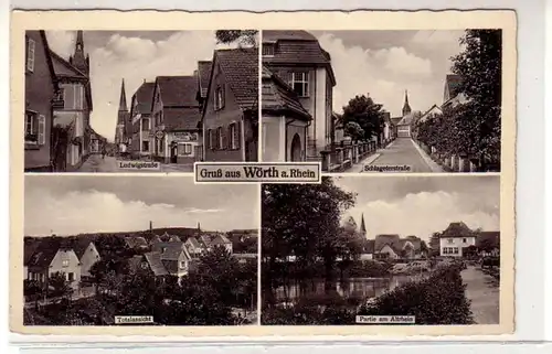 38596 Multi-image Ak Salutation de Wörth am Rhein 1936