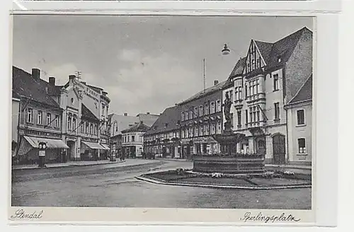 38586 Ak Stendal Sperlingsplatz um 1950