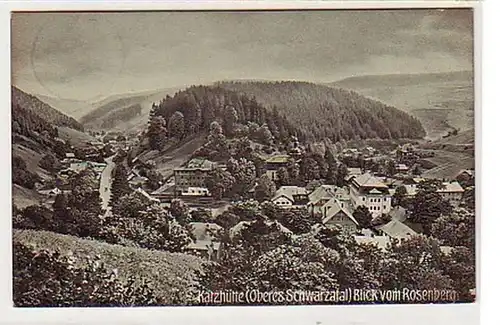 38518 Ak Katzhütte Schwarzatal Blick vom Rosenberg 1908
