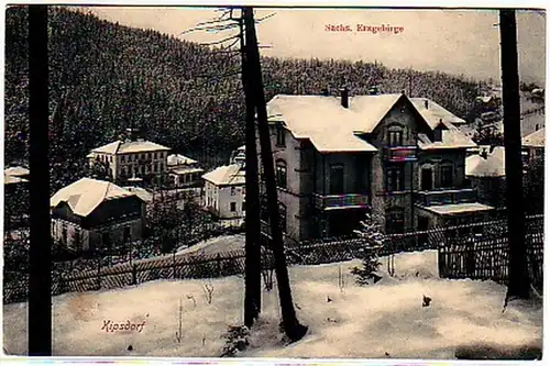 38514 Ak Kipsdorf im sächsischen Erzgebirge Winter 1913
