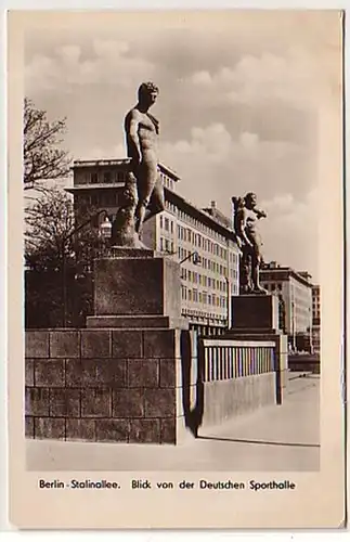 38492 Ak Berlin Stalinallee von der Dt. Sporthalle 1954