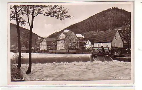 38489 Ak Sitzendorf dans la vallée de Schwarzatal am Wehr 1944