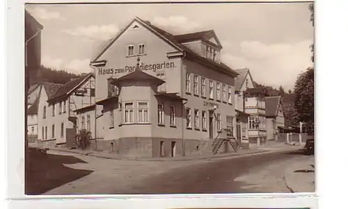 38463 Ak Engelsbach Haus zum Paradiesgarten 1958
