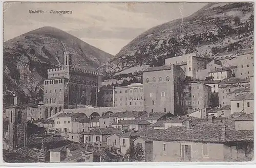 38452 Ak Gubbio Italien Panorama um 1910