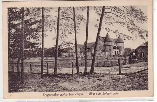 38448 Ak Place d'entraînement militaire Senne camp de soldats Hébergement 1918