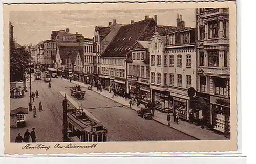 38439 Feldpost Ak Flensburg au marché du Sud en 1942