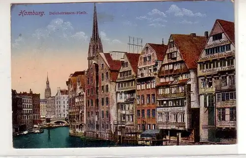 38418 Ak Hamburg Deichstrasses Fleth vers 1920