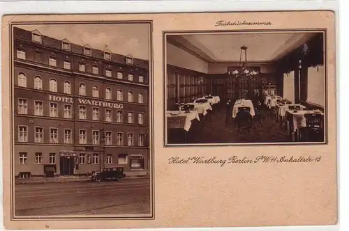 38415 Multiages Ak Berlin Hotel Wartburg 1935