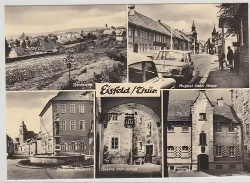 38361 Multi-image-Ak Eisfeld Thuringen Bebel-Str. u. 1974