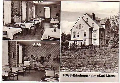38345 Ak Hasselfelde FDGB Erholungsheim "Karl Marx"1982
