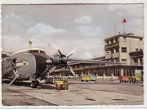 38340 Ak Düsseldorf Flughafen um 1960