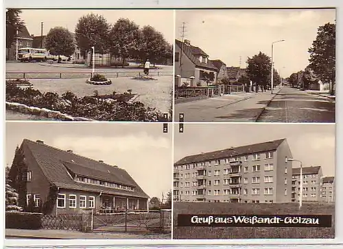 38313 Salutation multi-image Ak en Weissandt Gölzau 1974