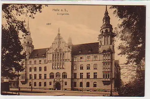 3803 Ak Halle à la cour civile de Saale vers 1930
