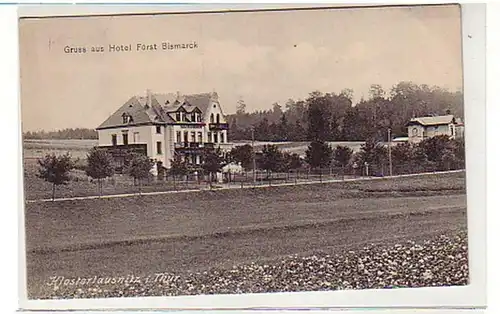 38282 Ak Salutation de Klosterlausnitz Hotel Bismarck 1922