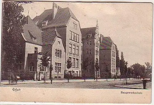 38264 Ak Erfurt Baugewerkschule 1905