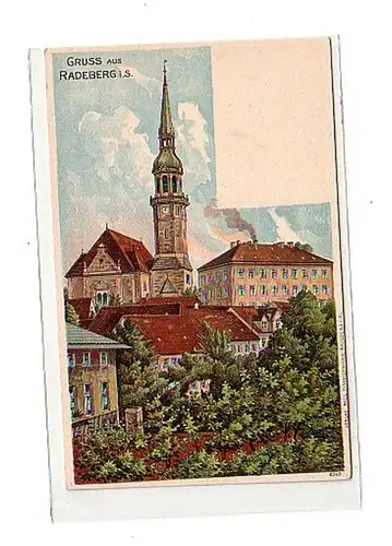 38261 Ak Lithographie Gruß aus Radeberg in Sa. um 1900