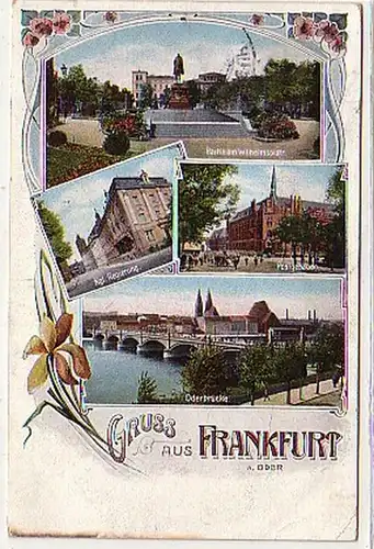38209 Mehrbild Ak Gruß aus Frankfurt an der Oder 1912
