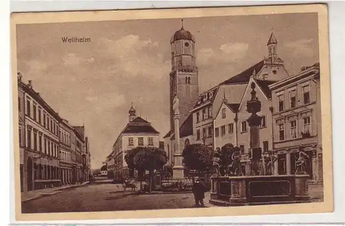 38176 Ak Weilheim Vue de la ville vers 1920