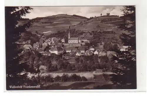 38155 Foto Ak Wallenfels Frankenwald Totalansicht um 1930