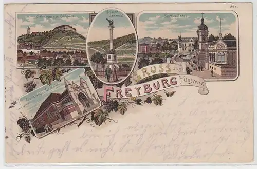 38151 Ak Lithographie Gruß aus Freyburg an der Unstrut 1933