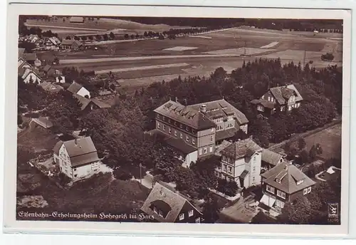 38112 Ak Eisenbahn Erholungsheim Hohegeiß um 1940