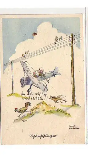 38106 Flieger Humor Ak "Schlachtflieger" 1941