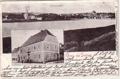38069 Multi-image Ak Salutation de Seeburg Vue totale, auberge de la truite 1902