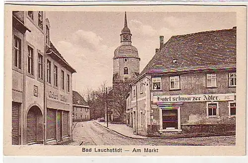 38016 Ak Bad Lauchstädt Hotel schwarzer Adler um 1920