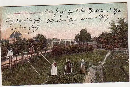 38014 Ak Erfurt dans la fontaine de trois puits 1909