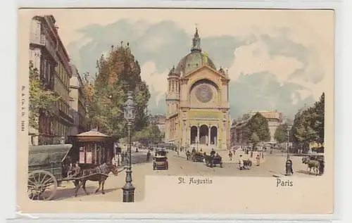 38009 Ak Lithographie Paris St. Augustin vers 1910