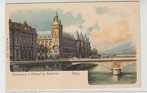 38005 Ak Lithographie Paris Tribunal de Commerce vers 1910