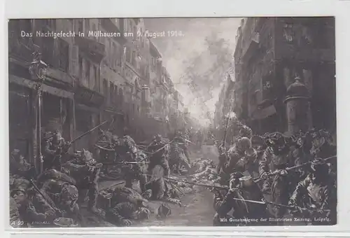 37984 Ak la bataille de nuit à Mulhouse le 9 août 1914