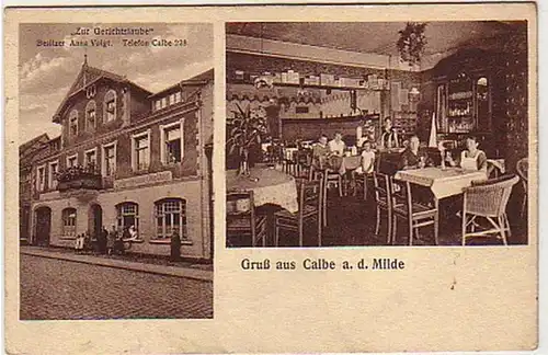 37972 Ak Calbe a.d. Milde Gasthof Zur Gerichtslaube 1933