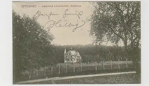 37958 Ak Spessart Château de chasse Luitpoldshöhe 1910